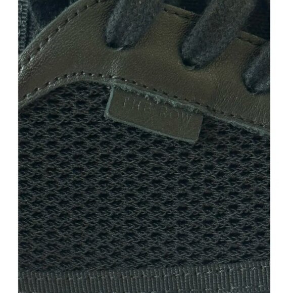 The Row - Bonnie Low Top Lace Up Sneakers - Black - Picture 3 of 12